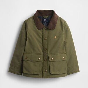 Army Green Canvas Chore Barn Jacket 2T GAP Kids